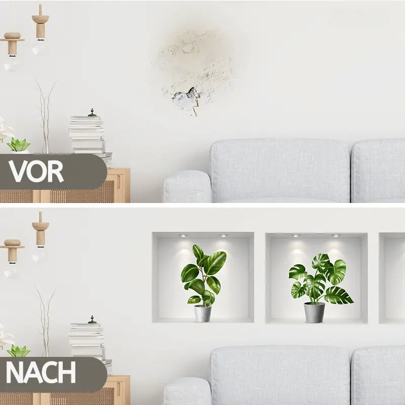 BowLift | 3D self-adhesive plant sticker set