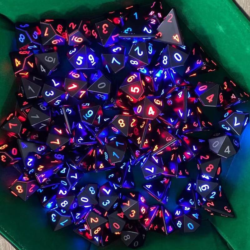 BowLift | Polyhedral Glowing Dice Set (7 pcs)