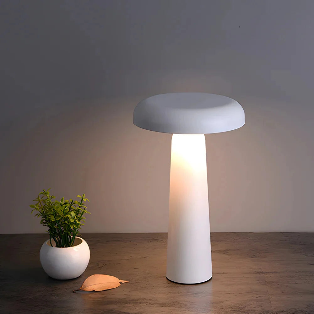 GlowTilt – Rechargeable Mushroom Table Lamp