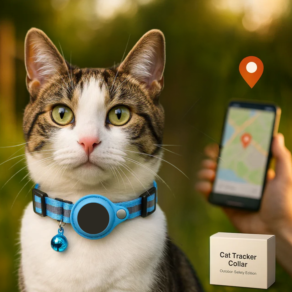 BowLift | Cat GPS Tracker Collar | Quick Release Closure, Reflective Design & Durable for Outdoor Safety Adventures