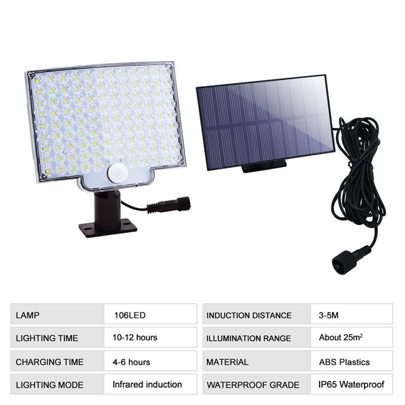 BowLift | 106 LED Solar Outdoor Light with Motion Sensor