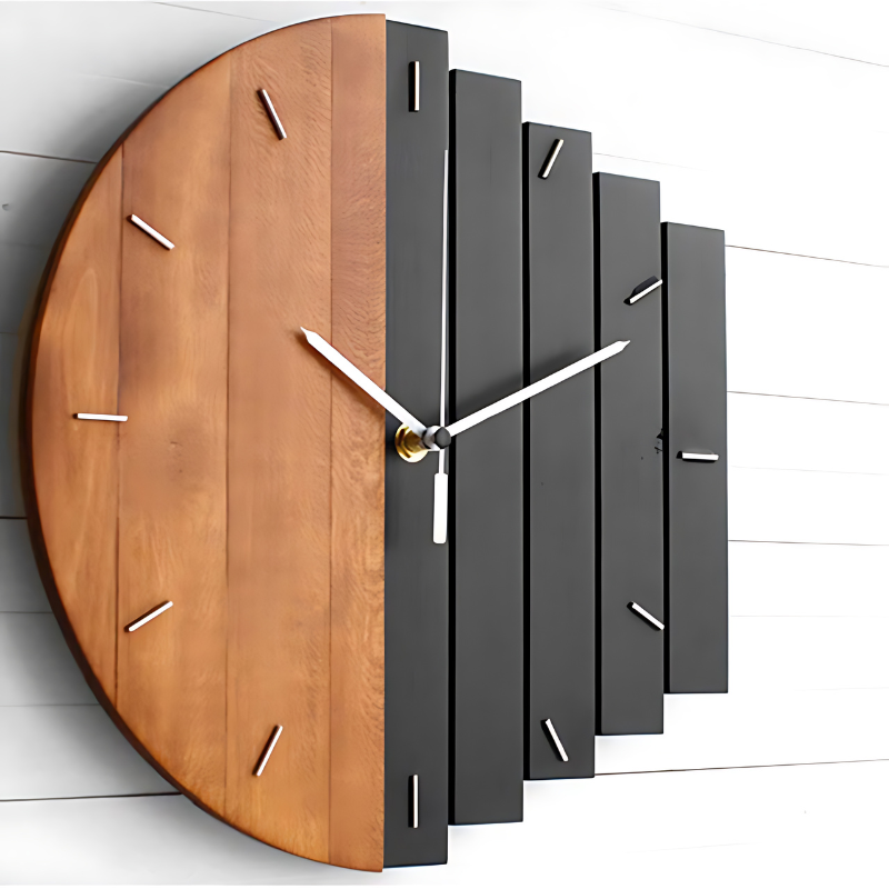 BowLift | ClarityTime | Silent Wall Clock with Timeless Minimalist Design for Elegant Interiors