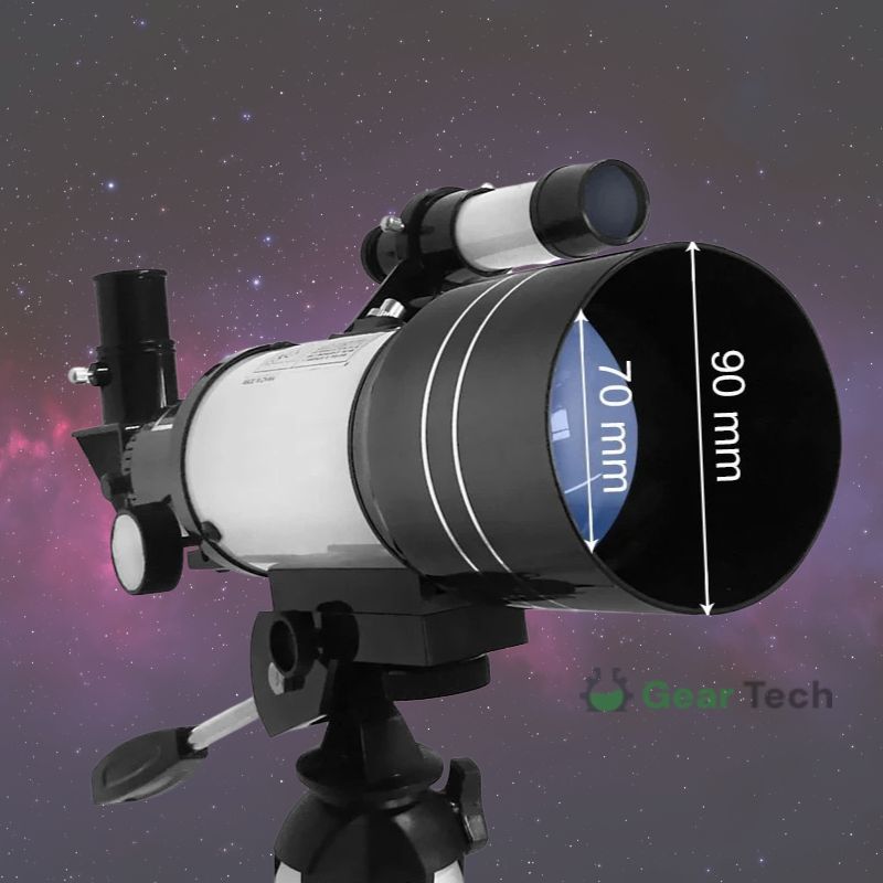 BowLift | Professional Astronomical Telescope | 70mm Aperture, 300mm Focal Length & Easy Setup for Stargazing and Nature Exploration