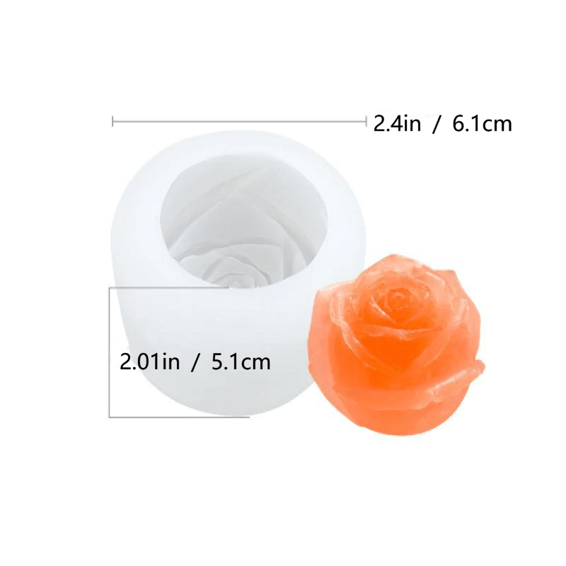 BowLift | 3D Silicone Rose Shape Ice Cube Mold