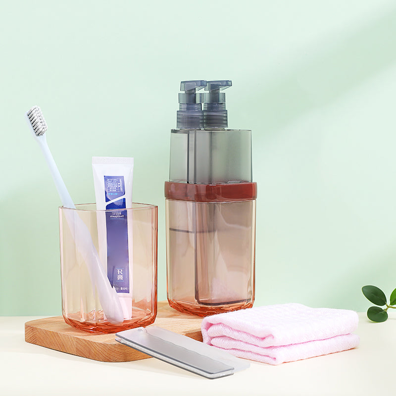 BowLift | 8-in-1 Portable Sub-Bottle, with 2 Cups, 2 Travel Bottles, Soft Toothbrush, Foldable Comb, Toothpaste & Towel