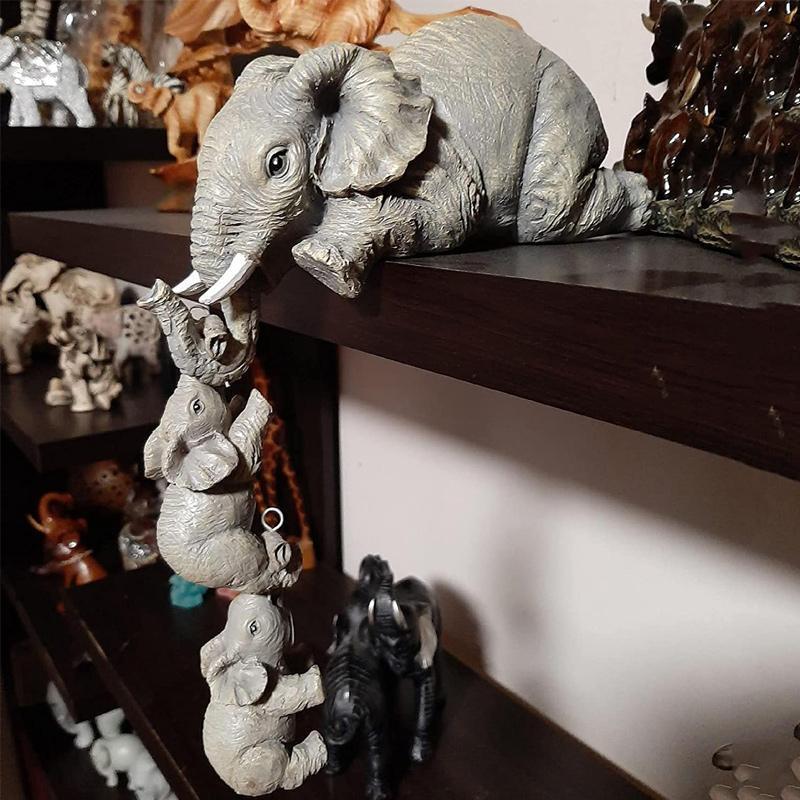 BowLift | Elephant sitter hand-painted figures