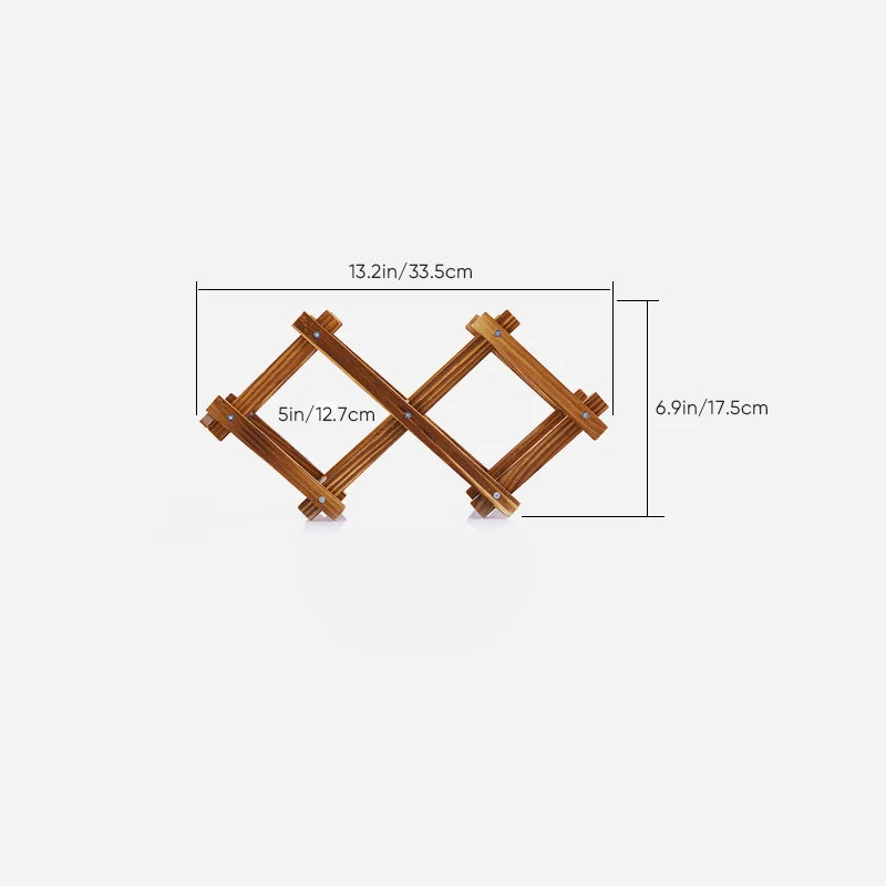 BowLift | Folding Freestanding Wooden Wine Rack