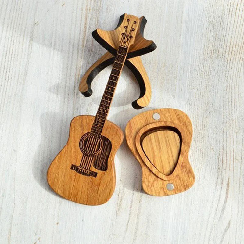 BowLift | Acoustic Guitar Wooden Pick Box