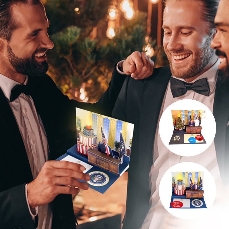 BowLift | Pop Up Christmas Card with Light & Sound