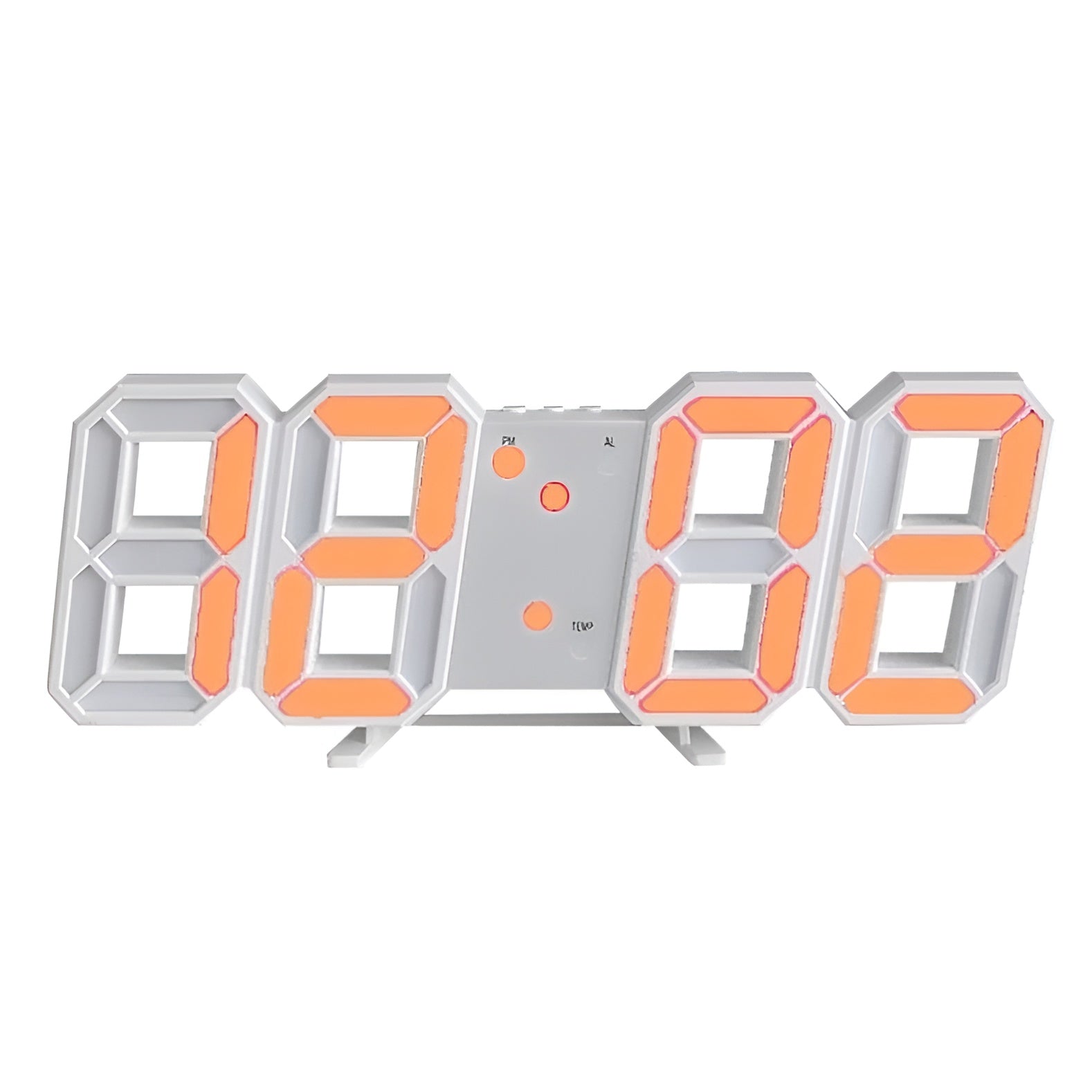 BowLift | PixelTime Clock – Modern 3D LED Digital Wall Clock with Temperature, Date & Alarm