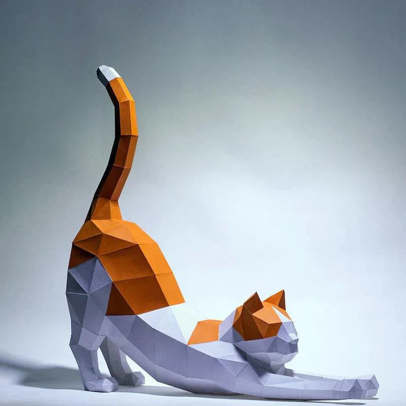 BowLift | 3D Creative Kit Paper Cat for Self-Assembly