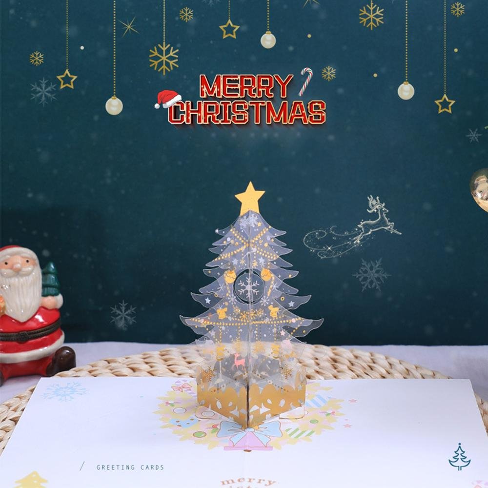 BowLift | Pop Up Christmas Tree Card - 3D Merry Christmas Greeting Card