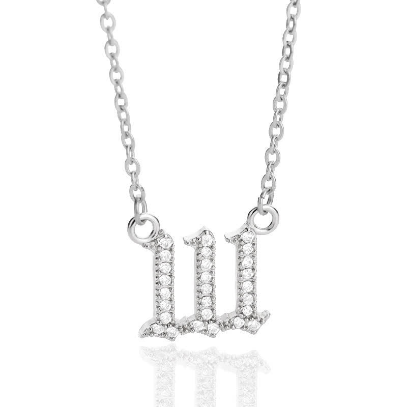 BowLift | Zirconia English Numbers Necklace – Seraphina