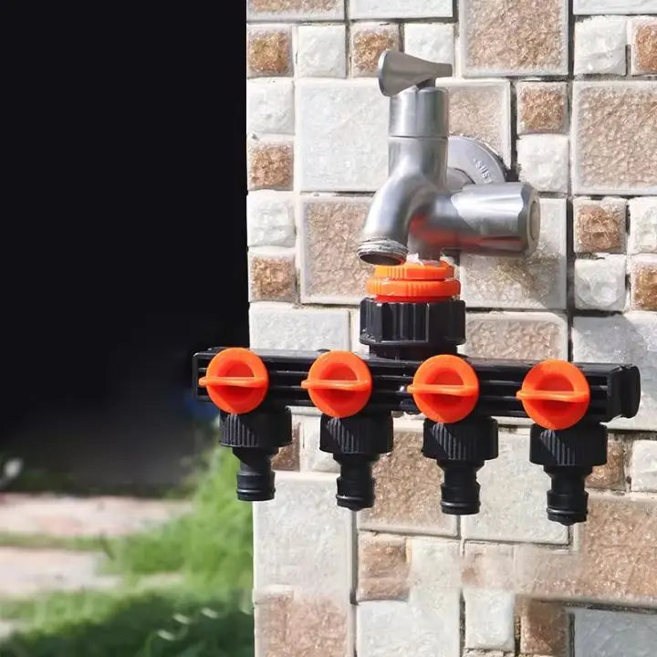 BowLift | 4-Way Garden Hose Connector – Efficient Watering for Your Garden