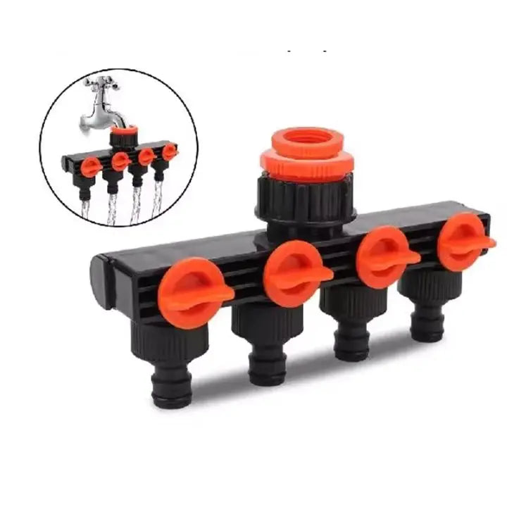 BowLift | 4-Way Garden Hose Connector – Efficient Watering for Your Garden