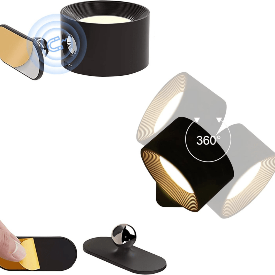 BowLift | FlexiLamp – Cordless rechargeable 360° wall lamp