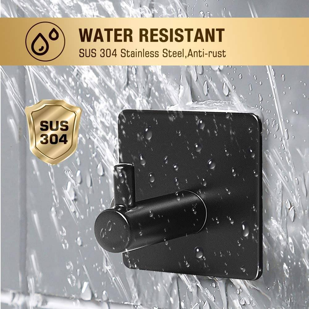 BowLift | 4-Pack: Heavy Duty Durable 304 Stainless Steel Wall Hooks