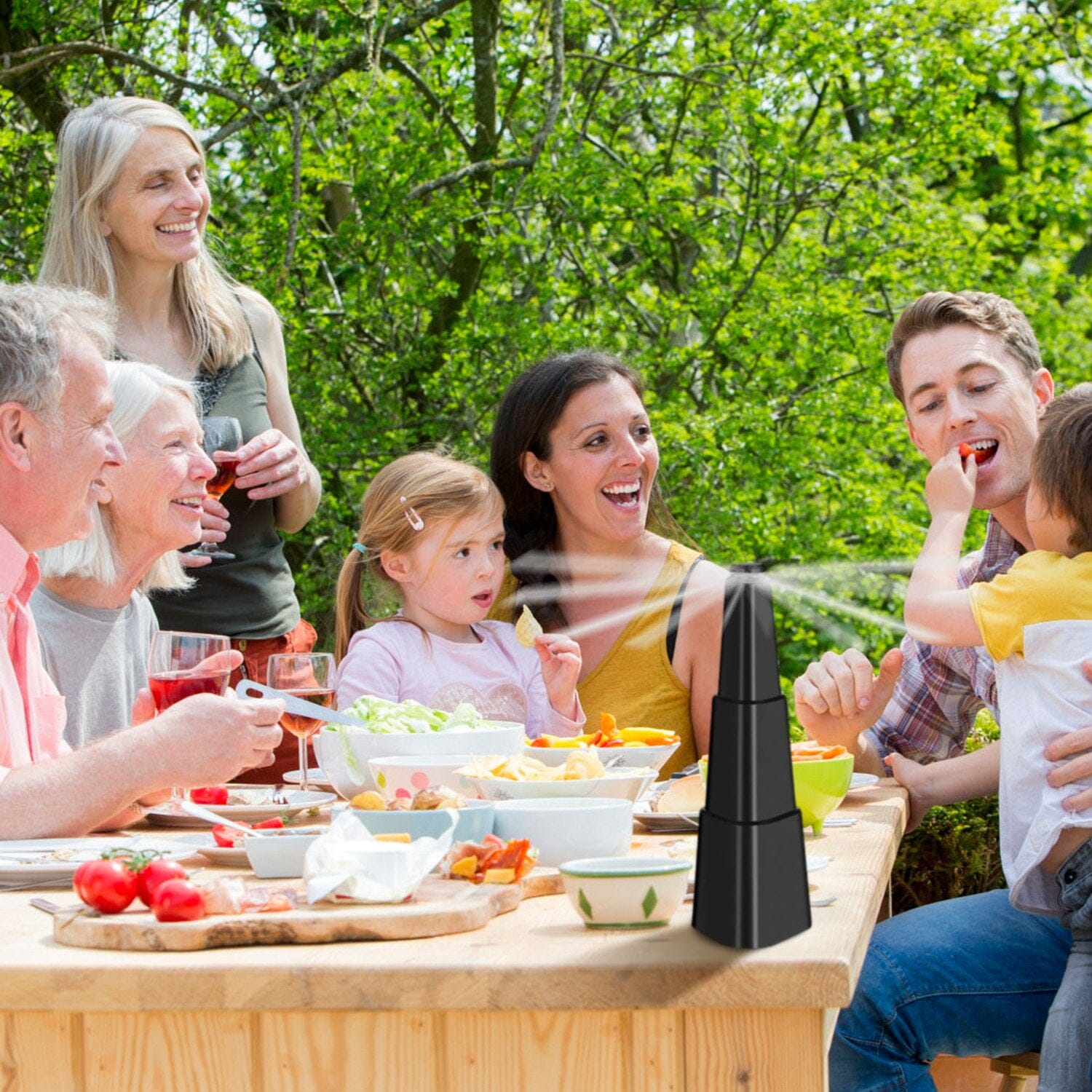 BowLift | 4-Piece: Fly Repellent Fan Table Battery Operated Insect Repellent