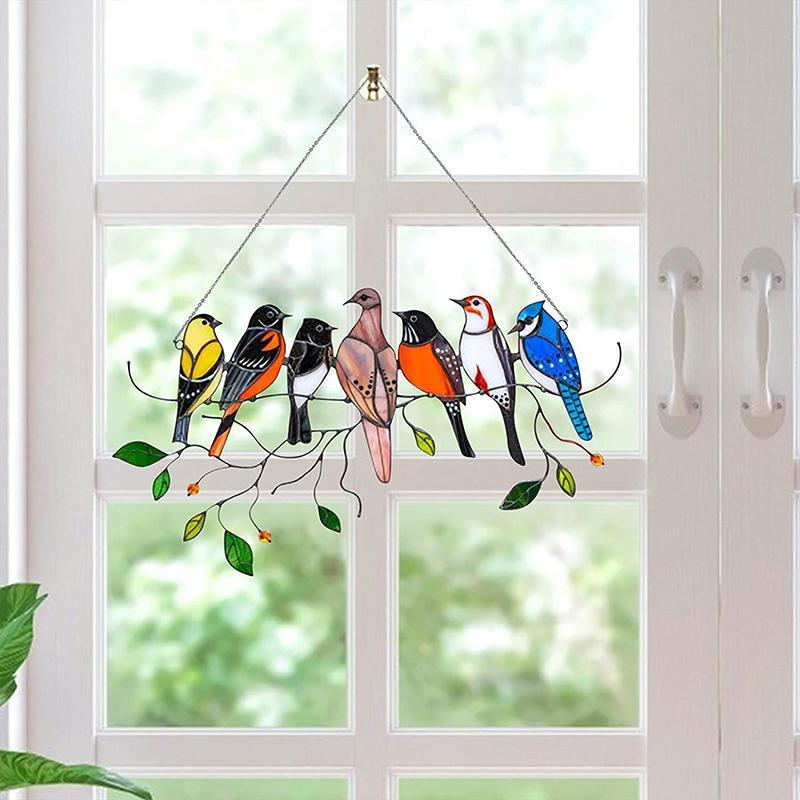 BowLift | Colorful Bird Window Hanger Sun Seeker