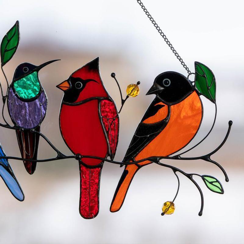 BowLift | Colorful Bird Window Hanger Sun Seeker
