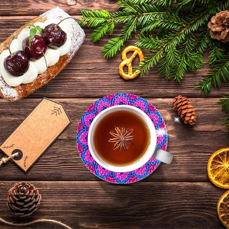 BowLift | Diamond Crafts Coaster Diamond Painting Coaster (Mandala)