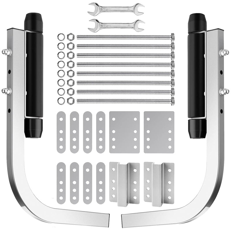 BowLift | Boat Trailer Guide ons Heavy-Duty Roller Guide-On System Steel Trailer Guides with Mounting Accessories