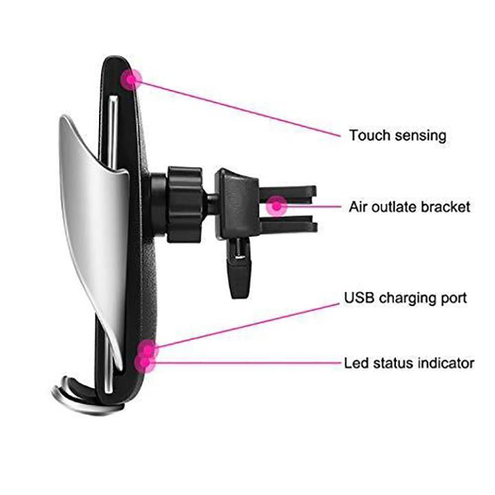 BowLift | Wireless Automatic Sensor Car Phone Holder and Charger