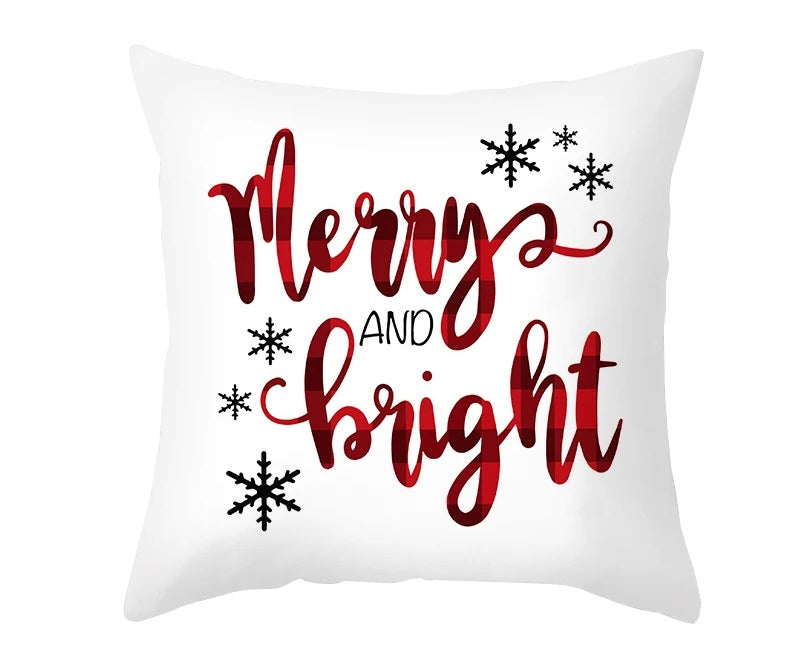 BowLift | Christmas Cushion Cover – Festive Santa & Elk Design for Holiday Decor & Perfect New Year Gift