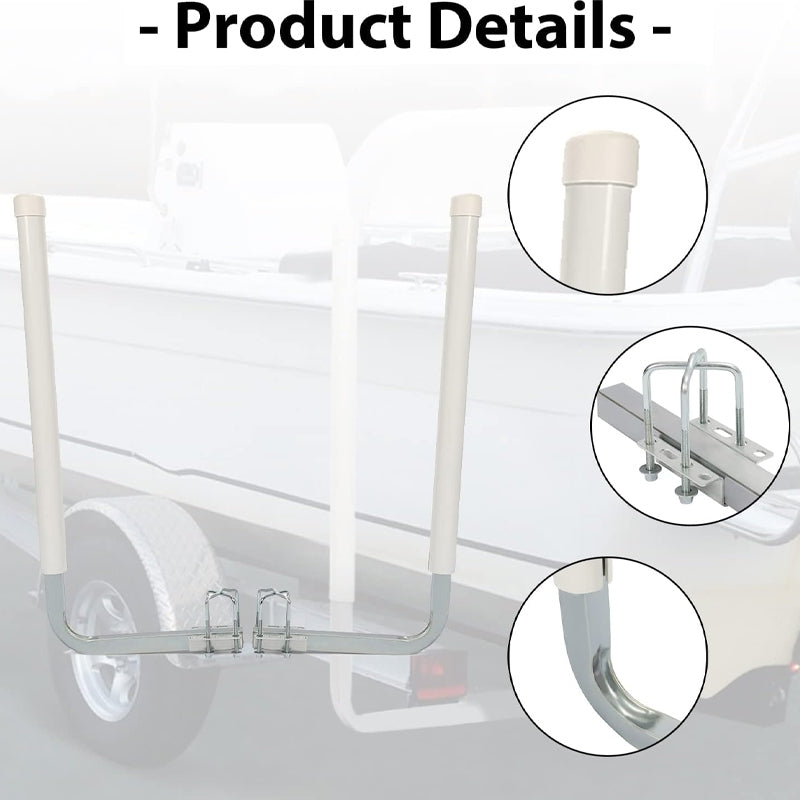 BowLift | 40" Boat Trailer Guide Poles Steel Trailer Post Guide on PVC Pipes for Ski Boat Fishing Boat