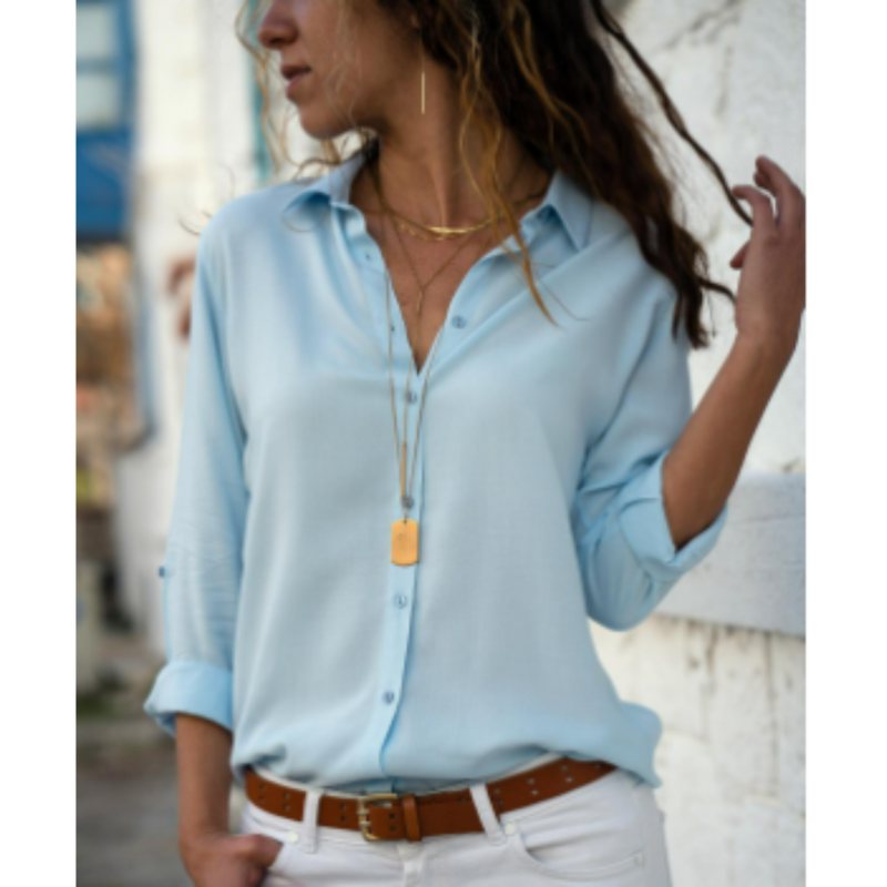 BowLift | Formal Long Sleeve Blouse for Women | Button Placket