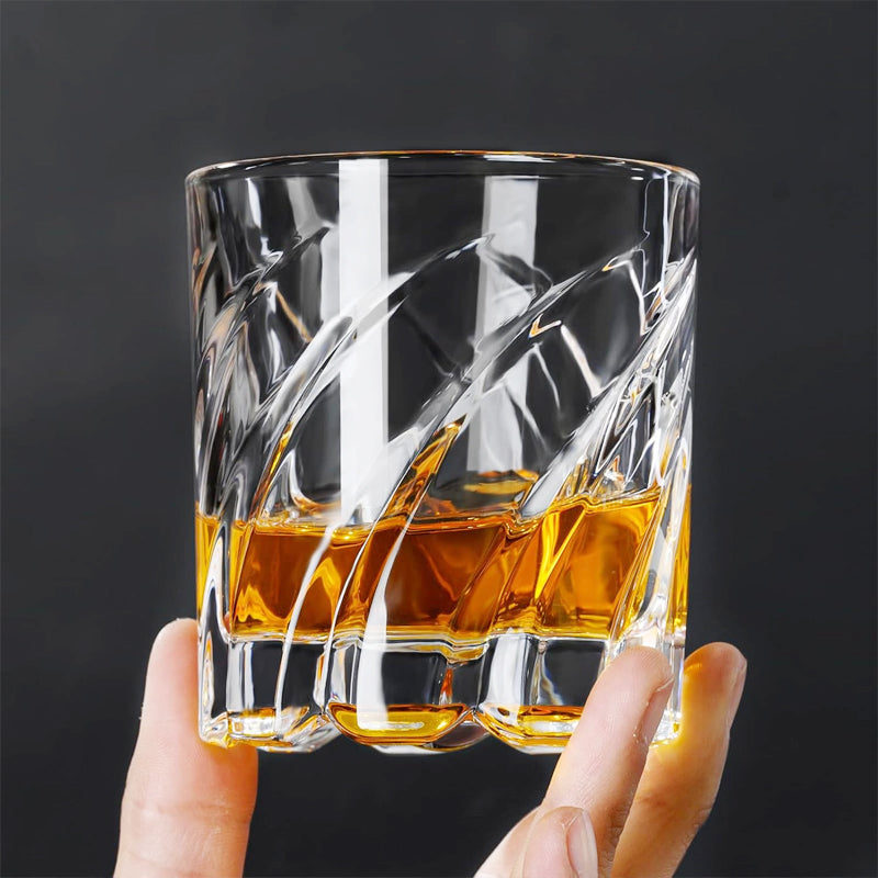 BowLift | 150ml/5oz Spinning Whiskey Glass Old Fashioned Glass Cocktail Glass Bourbon Glass