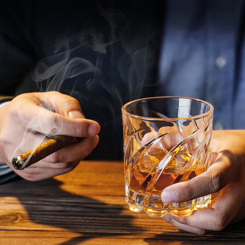 BowLift | 150ml/5oz Spinning Whiskey Glass Old Fashioned Glass Cocktail Glass Bourbon Glass