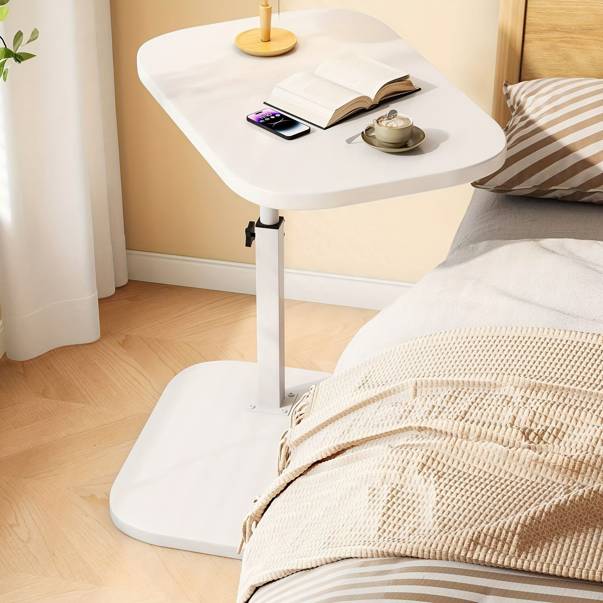 BowLift | Adjustable Side Table – Ideal for Sofa, Bed & Modern Living Spaces
