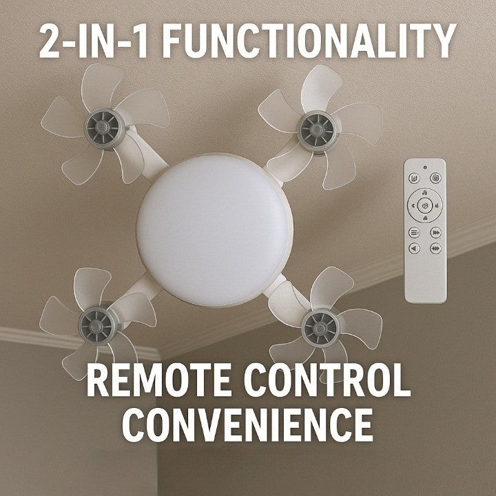 BowLift | Sky Light LED Ceiling Fan Lamp