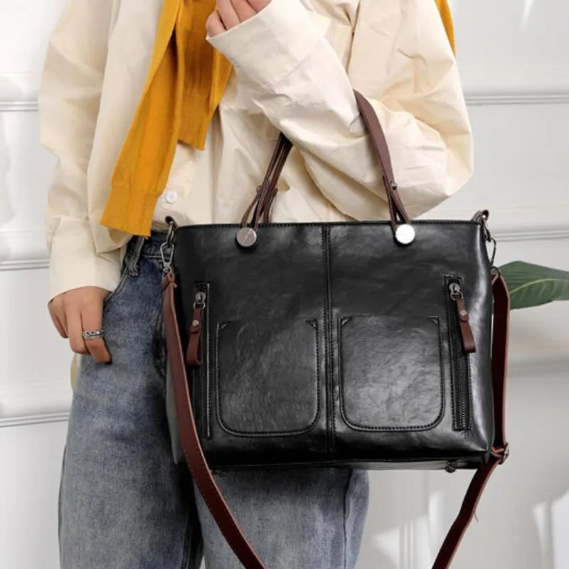 BowLift | Elly – Women’s Vintage Leather Shoulder Bag | Handmade & Elegant Design