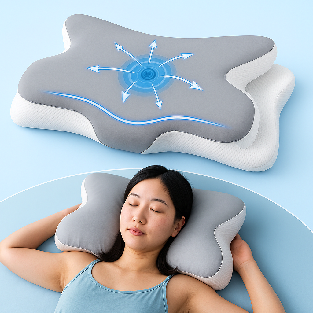 BowLift | Butterfly Shaped Memory Foam Ergonomic Pillow
