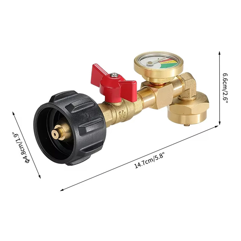 BowLift | Highly Rated Propane Refill Elbow Adapter with Tank Indicator