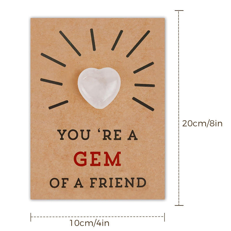 BowLift | 24-pack Valentine's Day cards with heart-shaped crystals