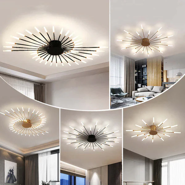 BowLift | Flush Mount Ceiling Light Fireworks | Living Room/Bedroom