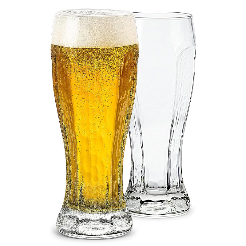 BowLift | 16oz Crystal Craft Wheat Beer Glass Hexagon Shape Pilsner Glass Premium IPA Glass