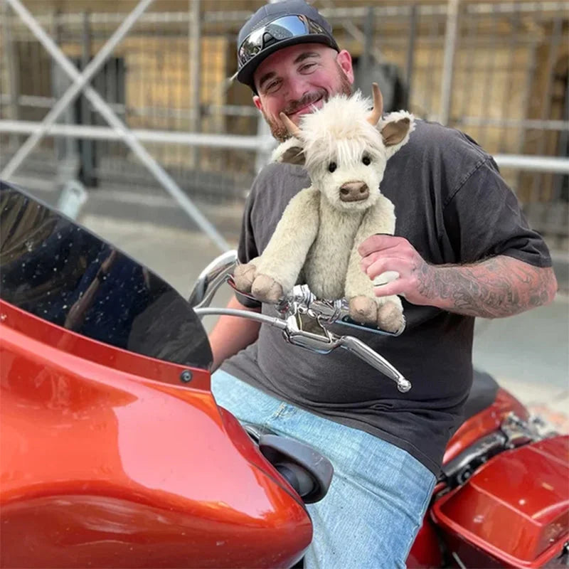 BowLift | Highland Cow Ornament with Floral Headpiece