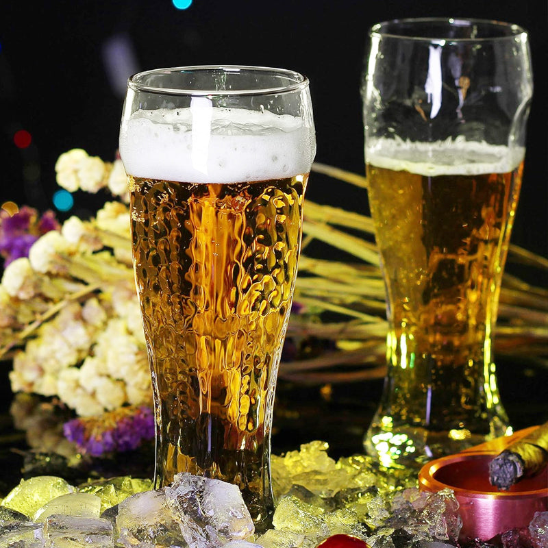 BowLift | 16oz Crystal Craft Wheat Beer Glass Hexagon Shape Pilsner Glass Premium IPA Glass