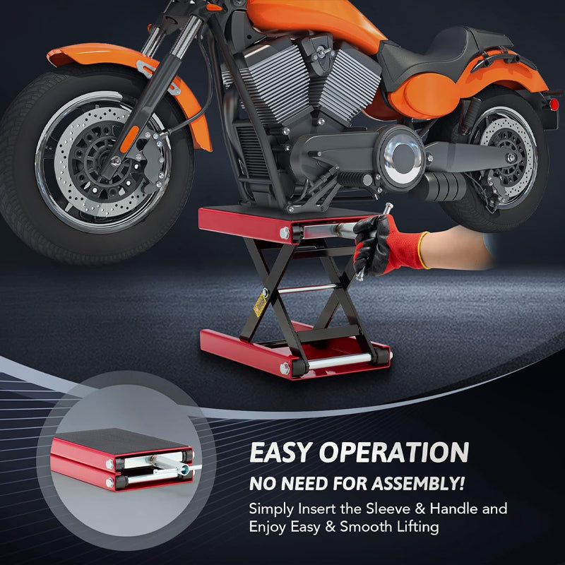 BowLift | 1100 LBS Motorcycle Lift 3.75"-13.8" Motorcycle Scissor Jack for Street Bikes Cruisers Touring Motorcycles