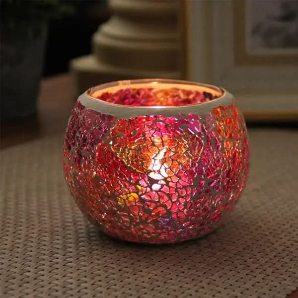 BowLift | Mosaic Glass Candle Holder for Home Decor