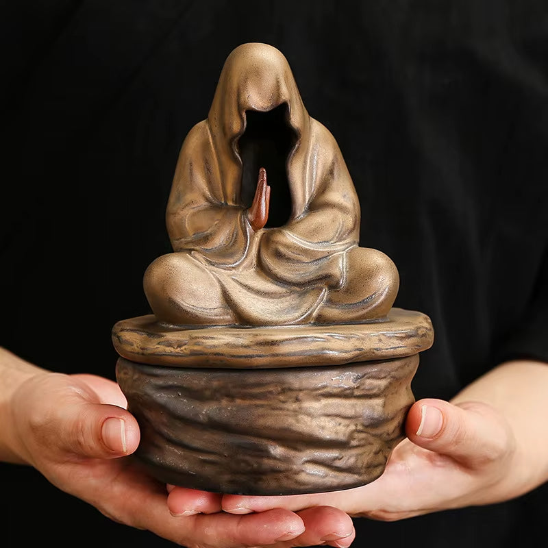 BowLift | Silent Monk Backflow Ceramic Incense Burner