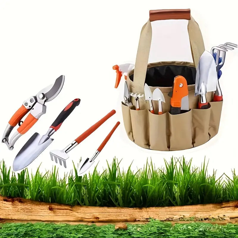 BowLift | Garden Tool Set with Carrying Bag – 10-piece Set for Garden Care