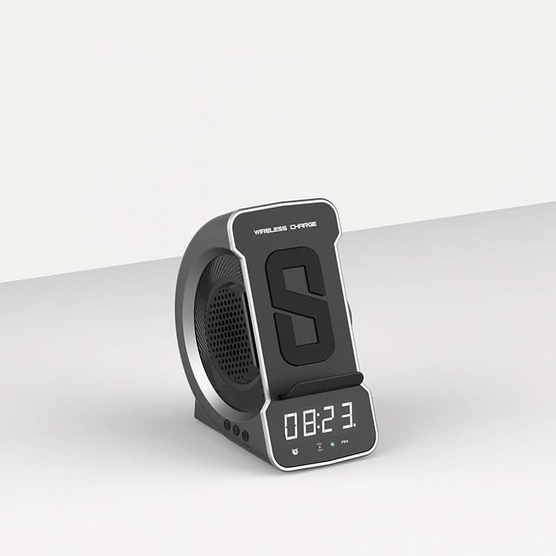 BowLift | BRYN - Alarm clock with portable speaker and wireless charger