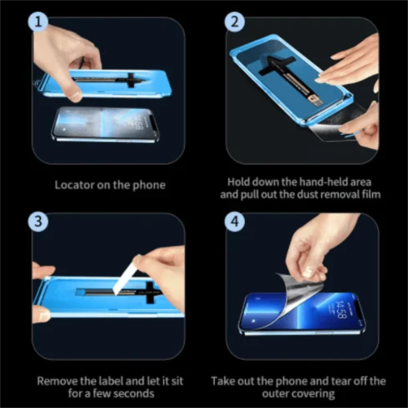 BowLift | Anti-Spy Screen Protector With Auto Alignment Kit For iPhone