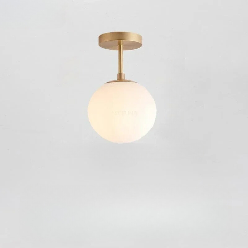 BowLift | NordLux LED Glass Ceiling Light – White Globe