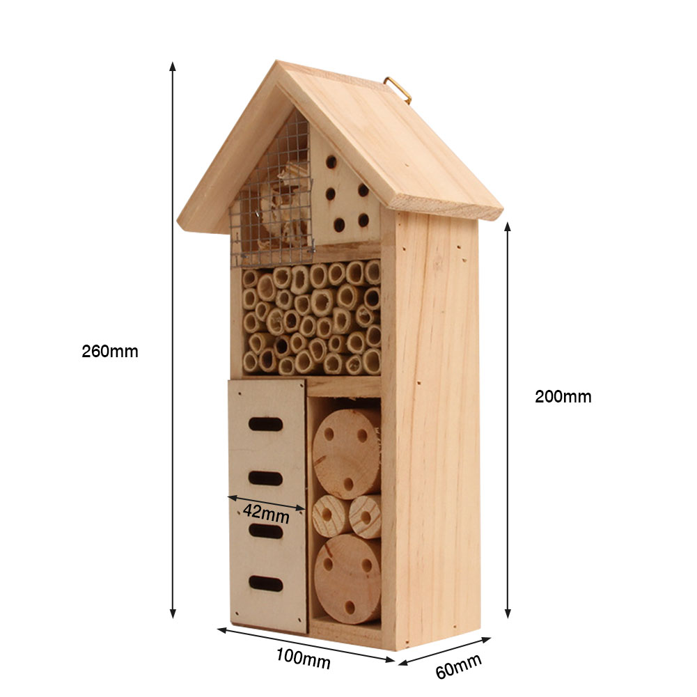 BowLift | Insect house made of wood – Bee and insect friendly habitat for garden and terrace